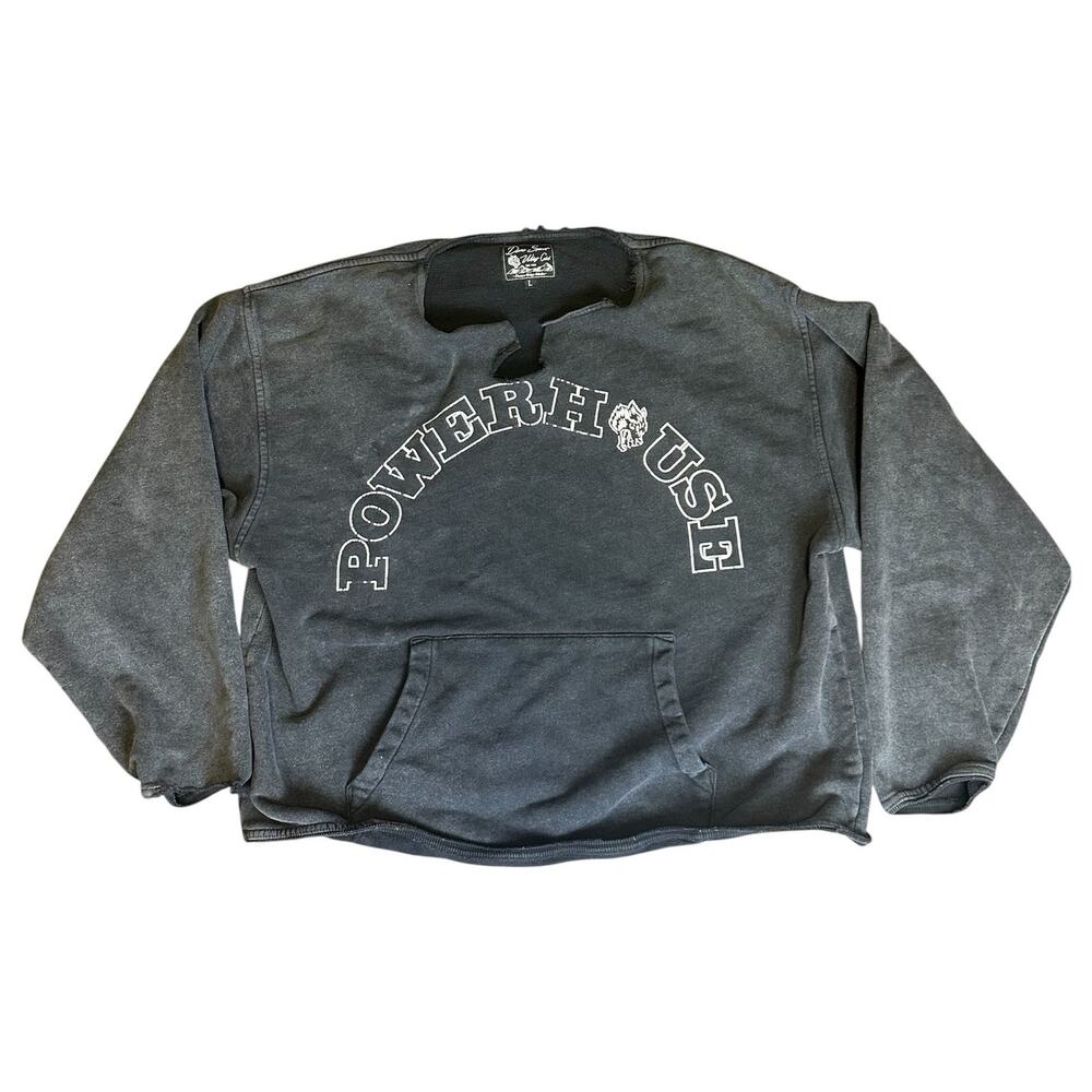 Darc Sport Powerhouse Gym Sweatshirt Mens Large Bodybuilding Oversized Distress